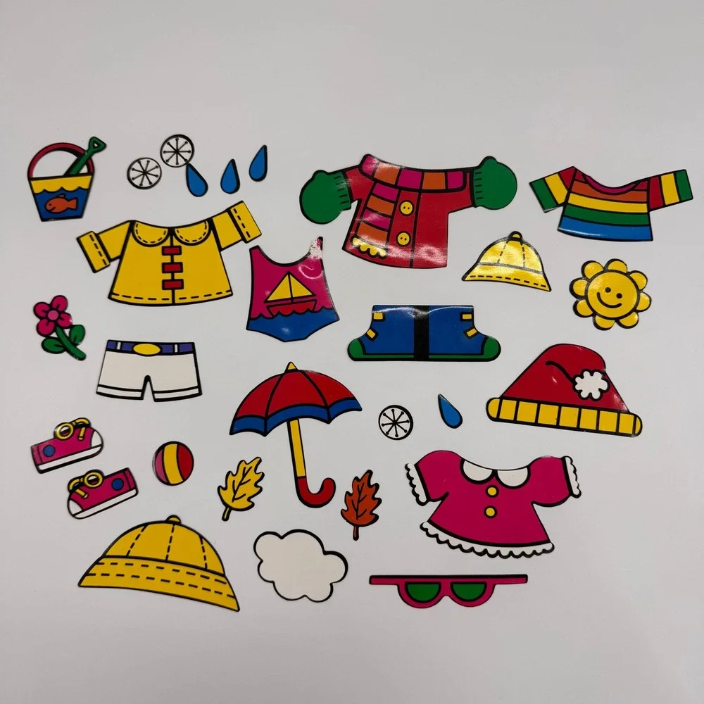 Vintage My First Colorforms COMPLETE Miss Weather Dress Up‎ Set Ages 3-6 2011